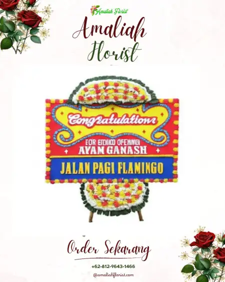 Sewa Papan Bunga Wakap